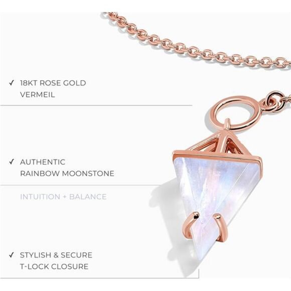 Moon Magic - Authentic Moonstone Earrings and Necklace Gift Set/Real 925 - Picture 3 of 7